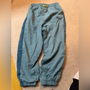 Lined blue sweatpants
